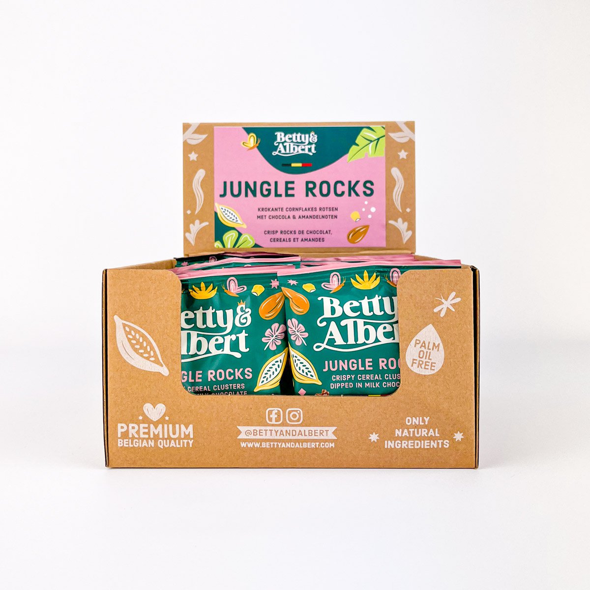 Jungle Rocks 45g – Müsli mit Schokoladenüberzug