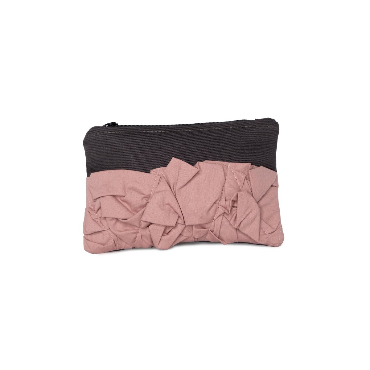 dark gray + pale pink