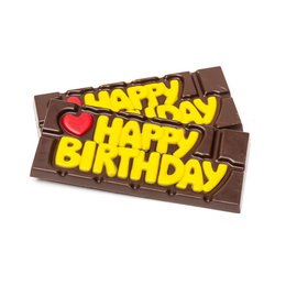 Chocolate bar ''Happy Birthday'' (dark) 45 Grs