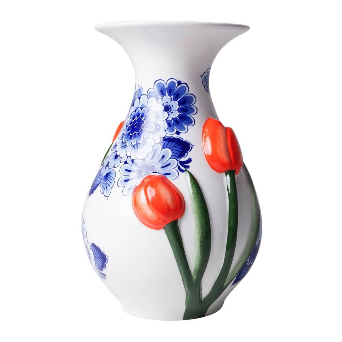 Kragenvase 3D Tulpe 23,5 cm