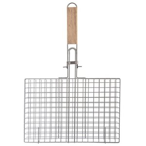 Groente grill mand metaal 32x49 cm