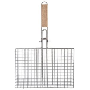 Groente grill mand metaal 32x49 cm
