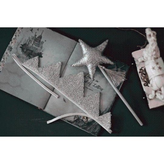 “Silver Sequins” Crown