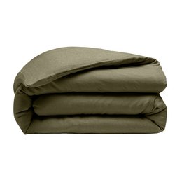DUVET COVER 260X240CM 100% WASHED LINEN OLIVE