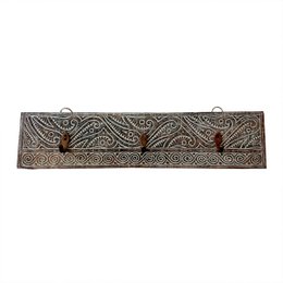 Carved wooden hook 3 hooks.