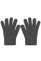 Single gloves - 30% wool AZZONE - DARK GRAY