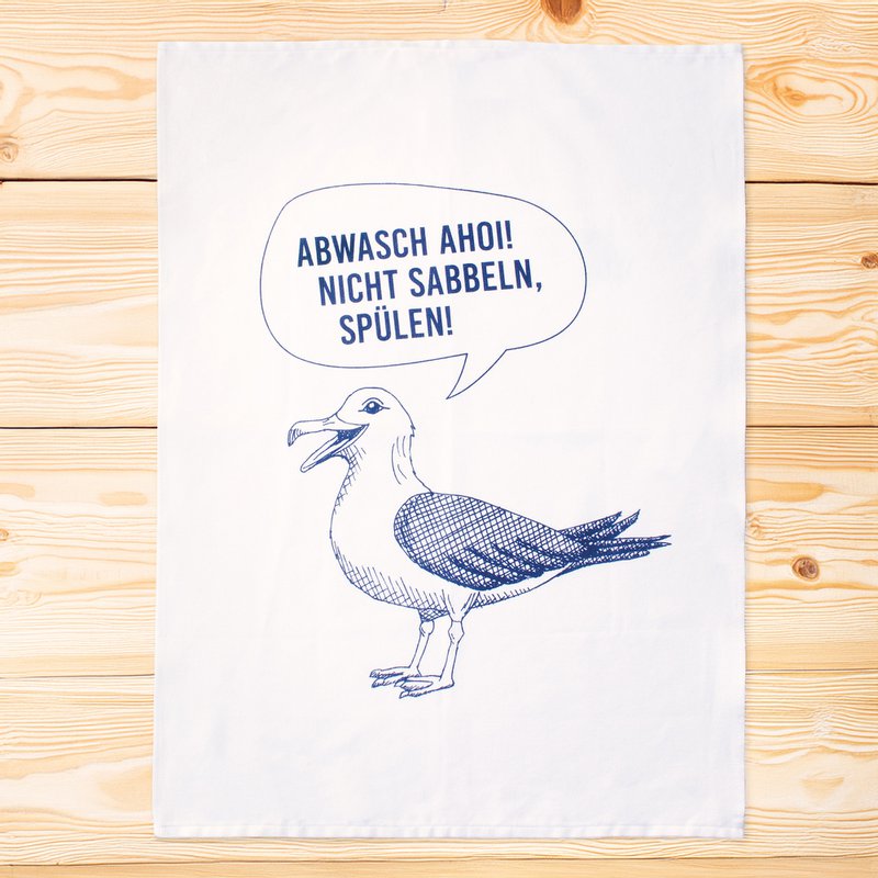 Tea towel "Washing Ahoy - Seagull"