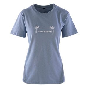 T-Shirt Waimea Frauen, Zitadelle Blau, Bio Baumwolle