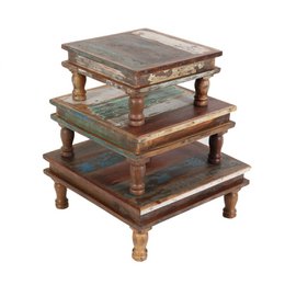 Shabby Chic bord Siera sæt med 3 stk