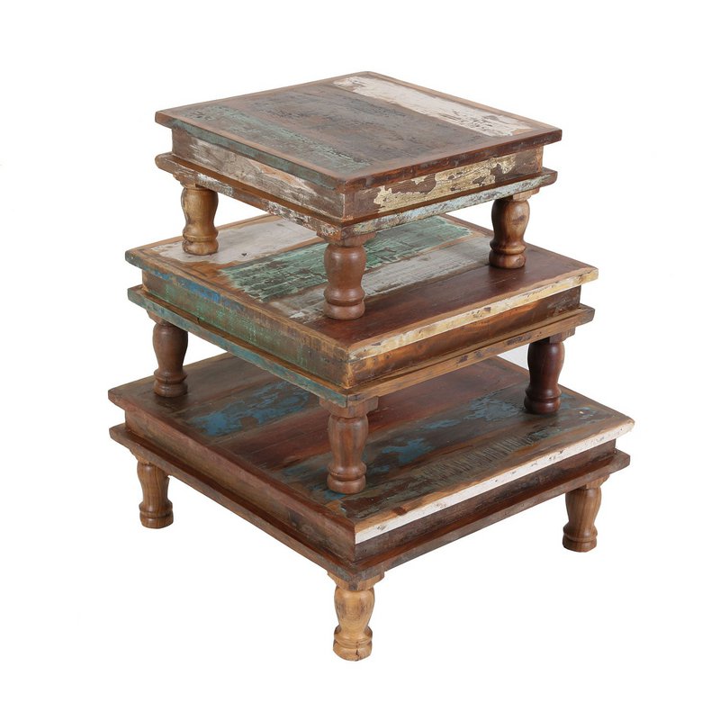 Shabby Chic table Siera set of 3