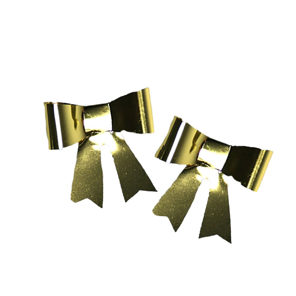 Lazo de mariposa para atar dorado