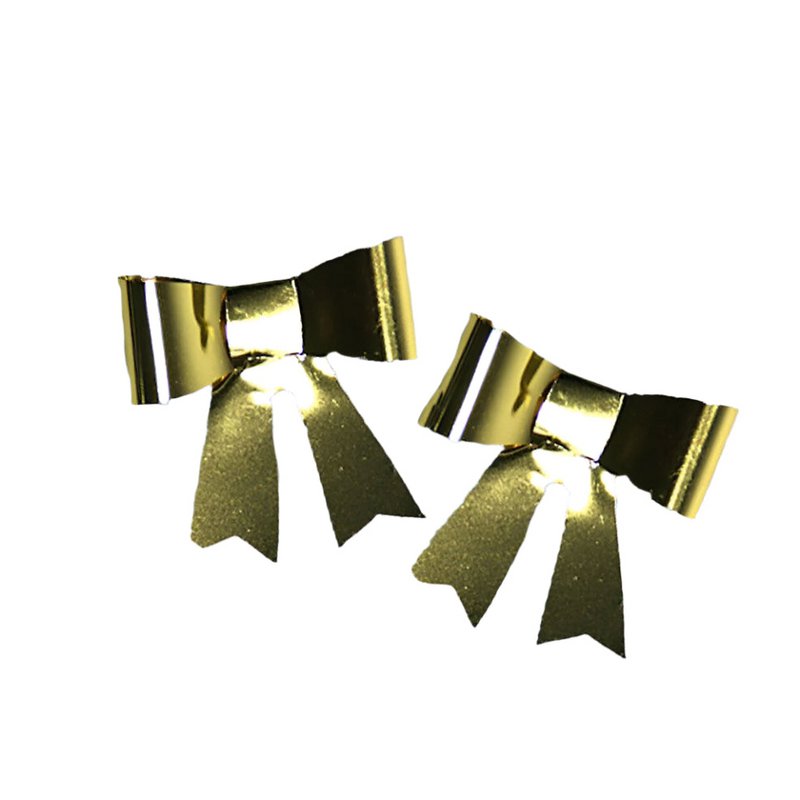 Tie-on butterfly bow gold