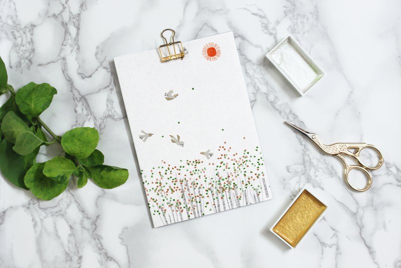 Postkarte 'Frühling liegt in der Luft'
