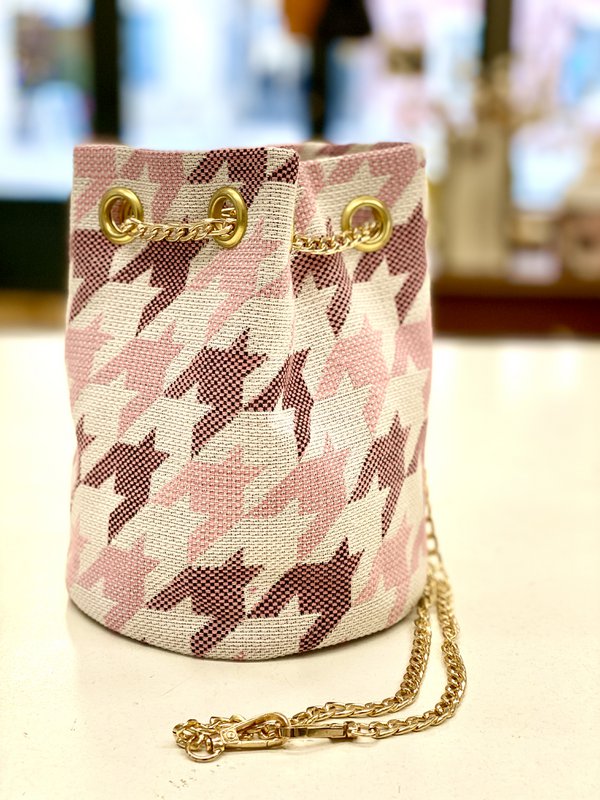 Sac Seau PIED DE COQ ROSE