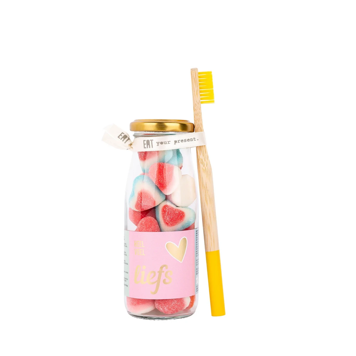 Bouteilles de bonbons avec brosse à dents