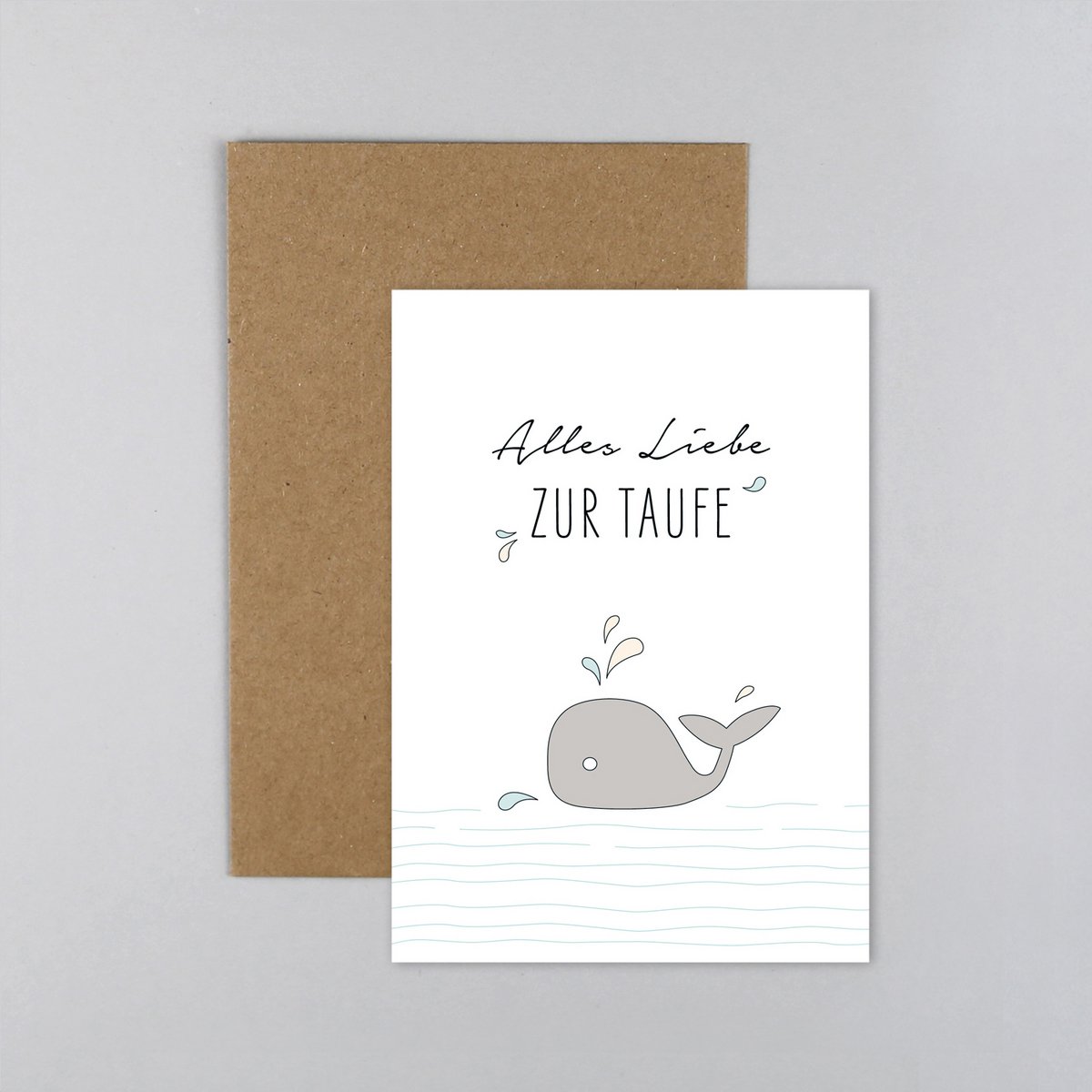 Taufkarte Wal Ella