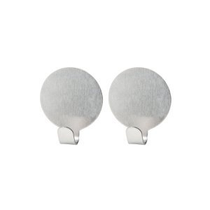 Set of 2 Fackelmann Tecno round adhesive hooks