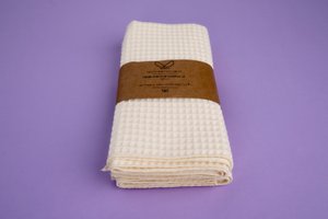 2er-Set Küchenhandtücher – gebrochenes Weiß