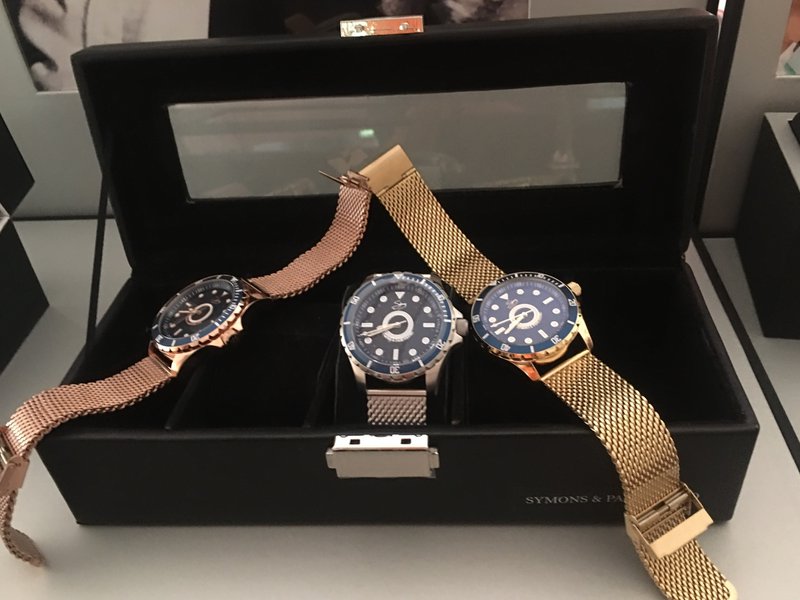 Power Mesh 5Vie double plated rose gold 3-hand 10 ATM