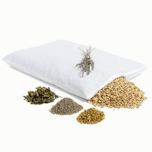 Kräuterschlaf Kissen - weiß