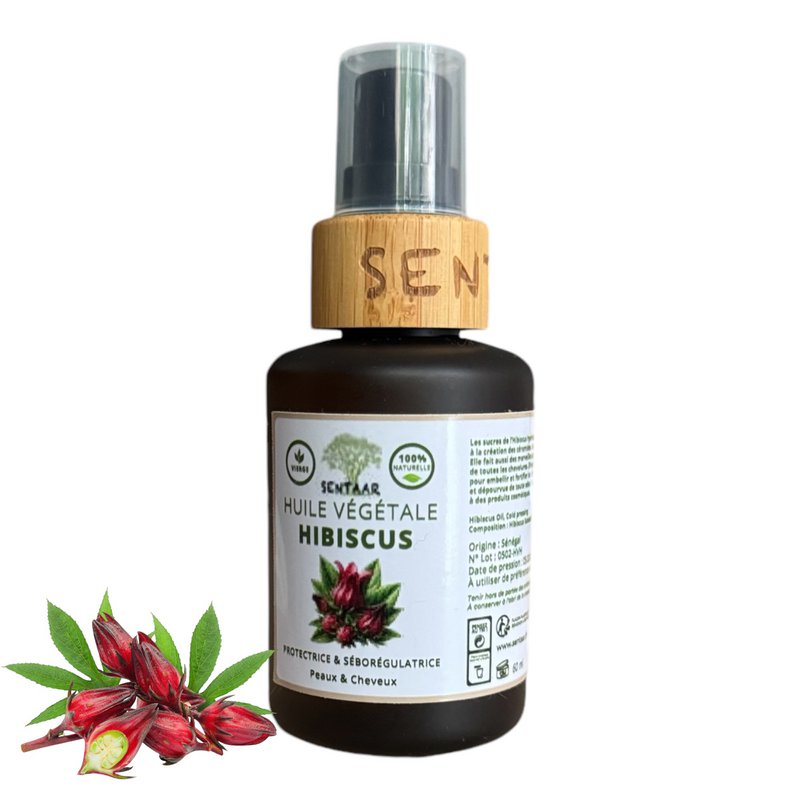 Olio di ibisco vergine e pressato a freddo (60 ml) – Il segreto luminoso e antietà ✨