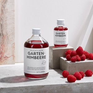 Garden raspberry fruit liqueur 19% vol. — Raspberry liqueur by STILVOL.