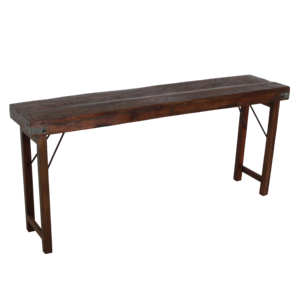 Console table foldable brown