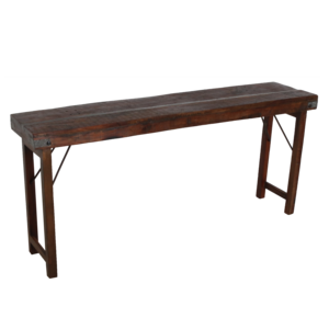 Console table foldable brown