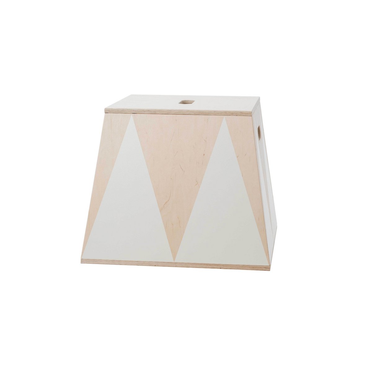 trapezbox "the roll up" weiss-Holz