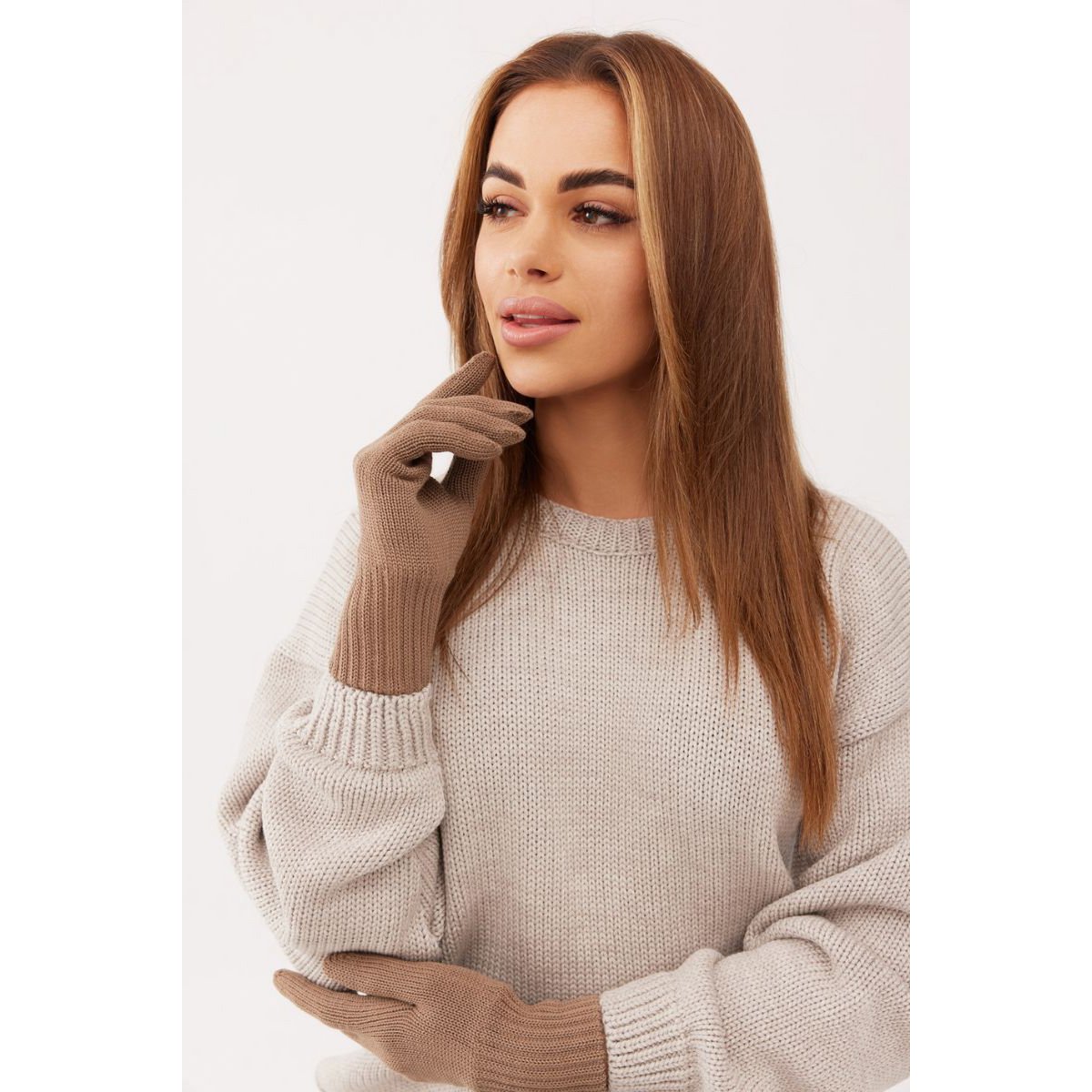CLASSY gloves - 100% MERINO WOOL – camel