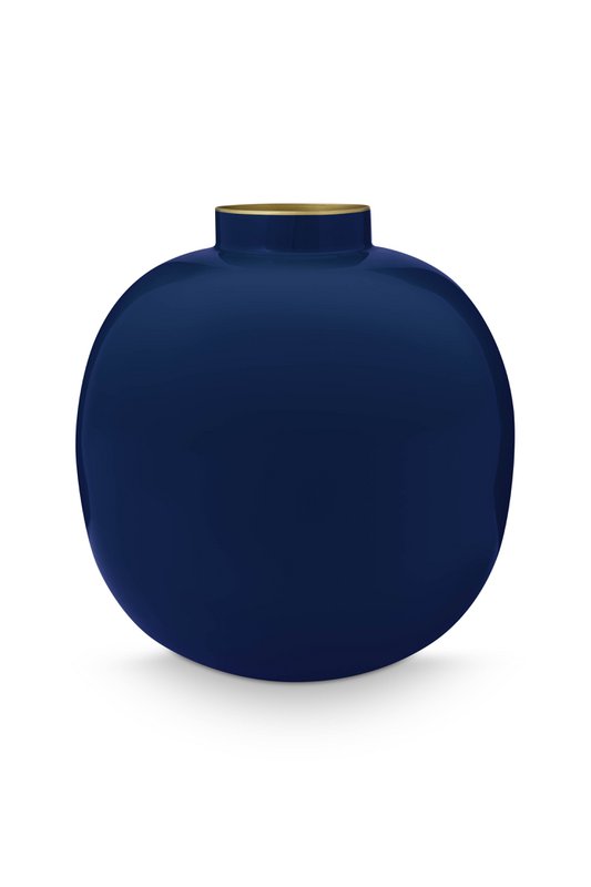 Vase Metal Blue 23cm