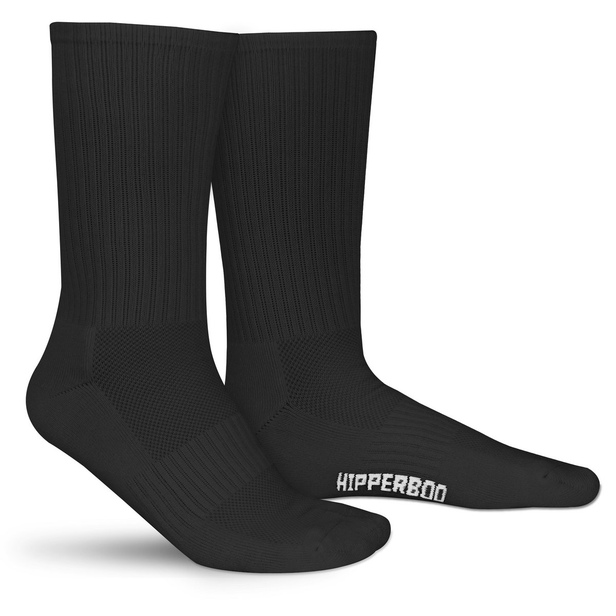 Hipperboo® 3 oder 6 Paar Bambus-Sportsocken | Tennissocken | Laufsocken | Nahtlos | Schwarz oder Weiß | Mehrere Größen
