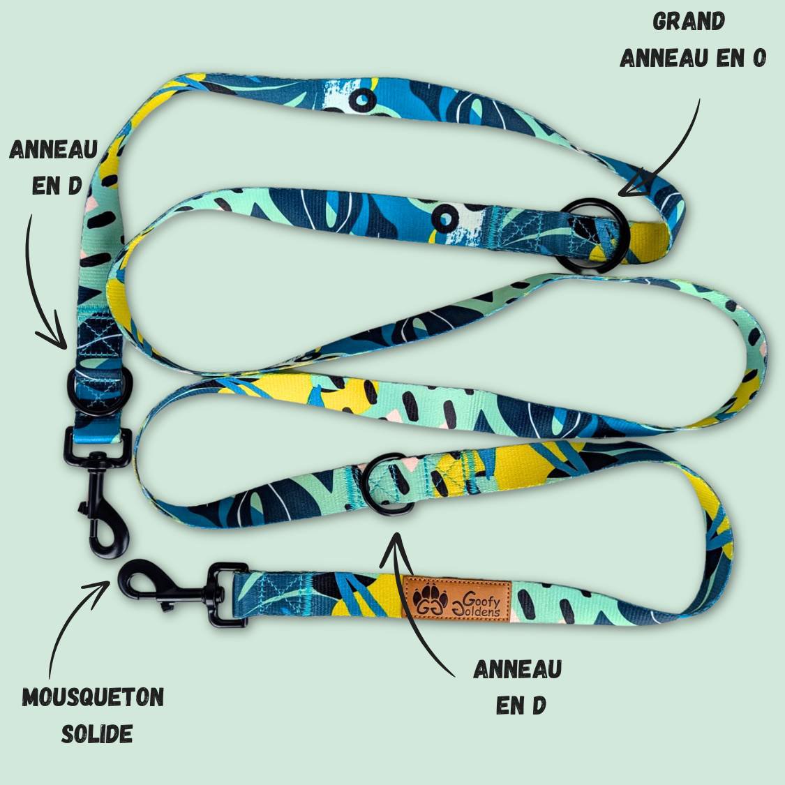 Multi-position reef leash