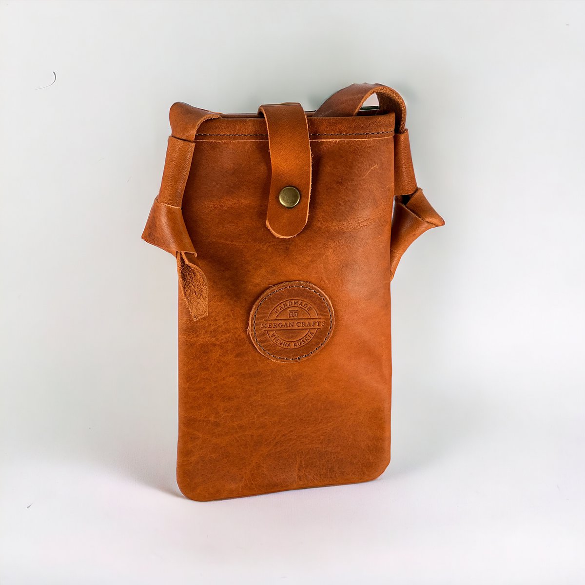 Handytasche aus echtem Leder – Umhängetasche