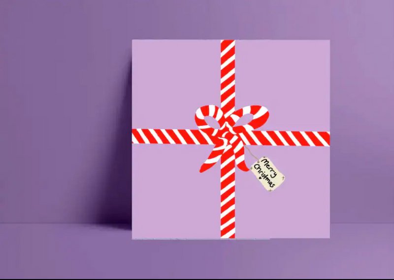 Postkarte * Geschenk• Merry Christmas