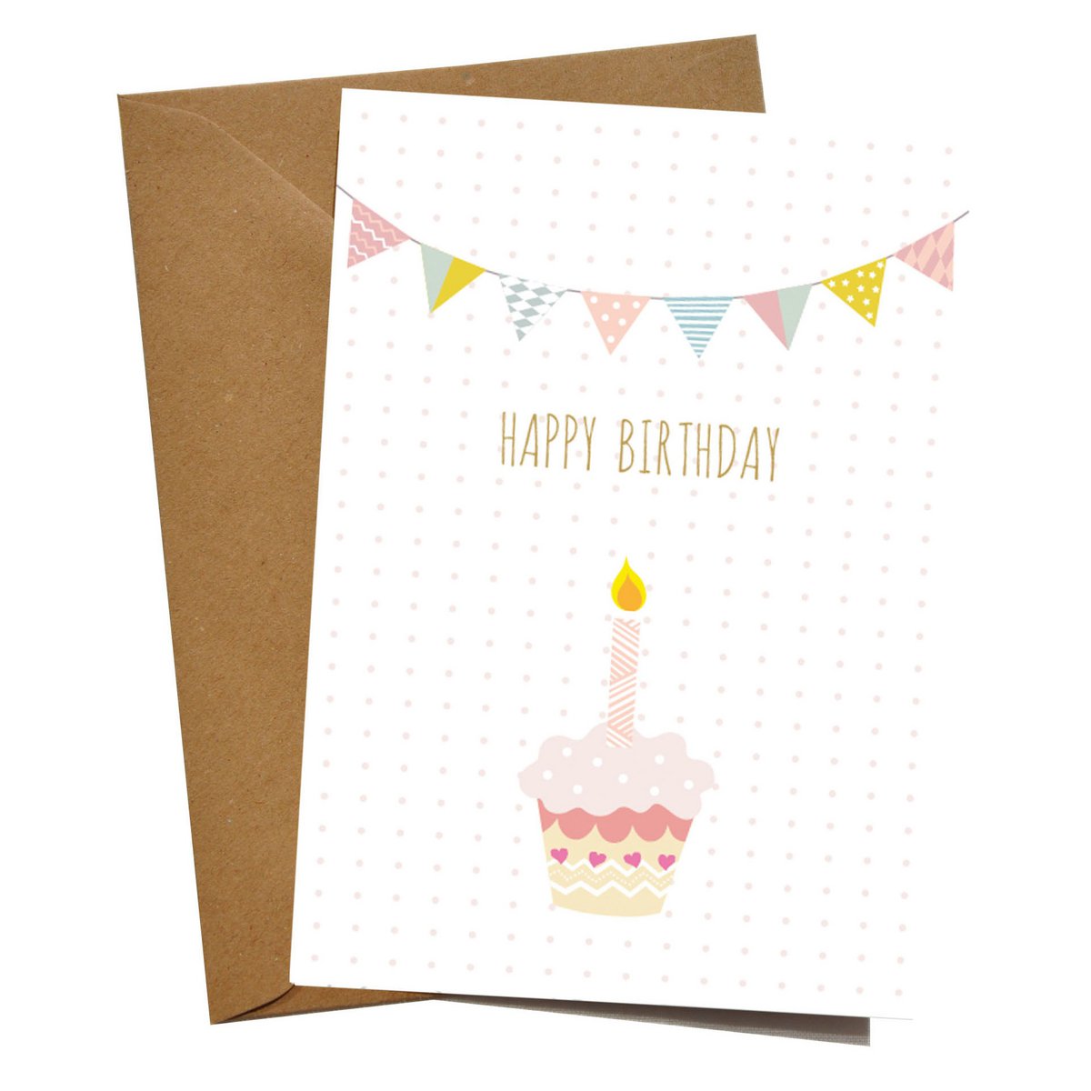 Grusskarte "Happy Birthday Cupcake"
