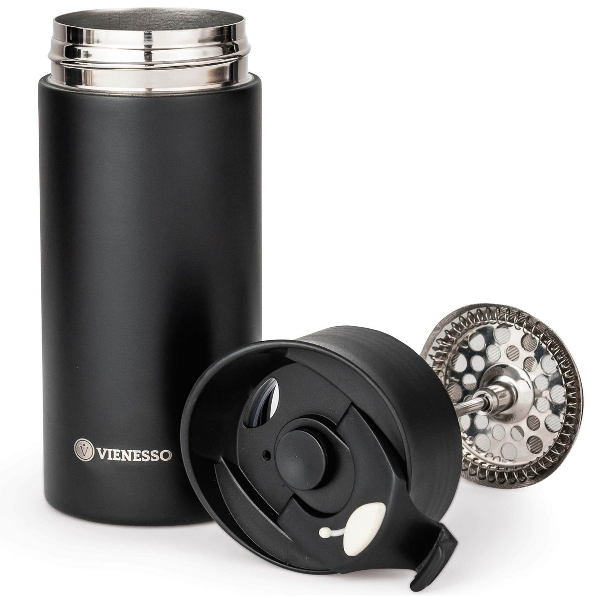 Travel French-Press 2Go met thermische functie | 2in1 thermosmok - 300 ml