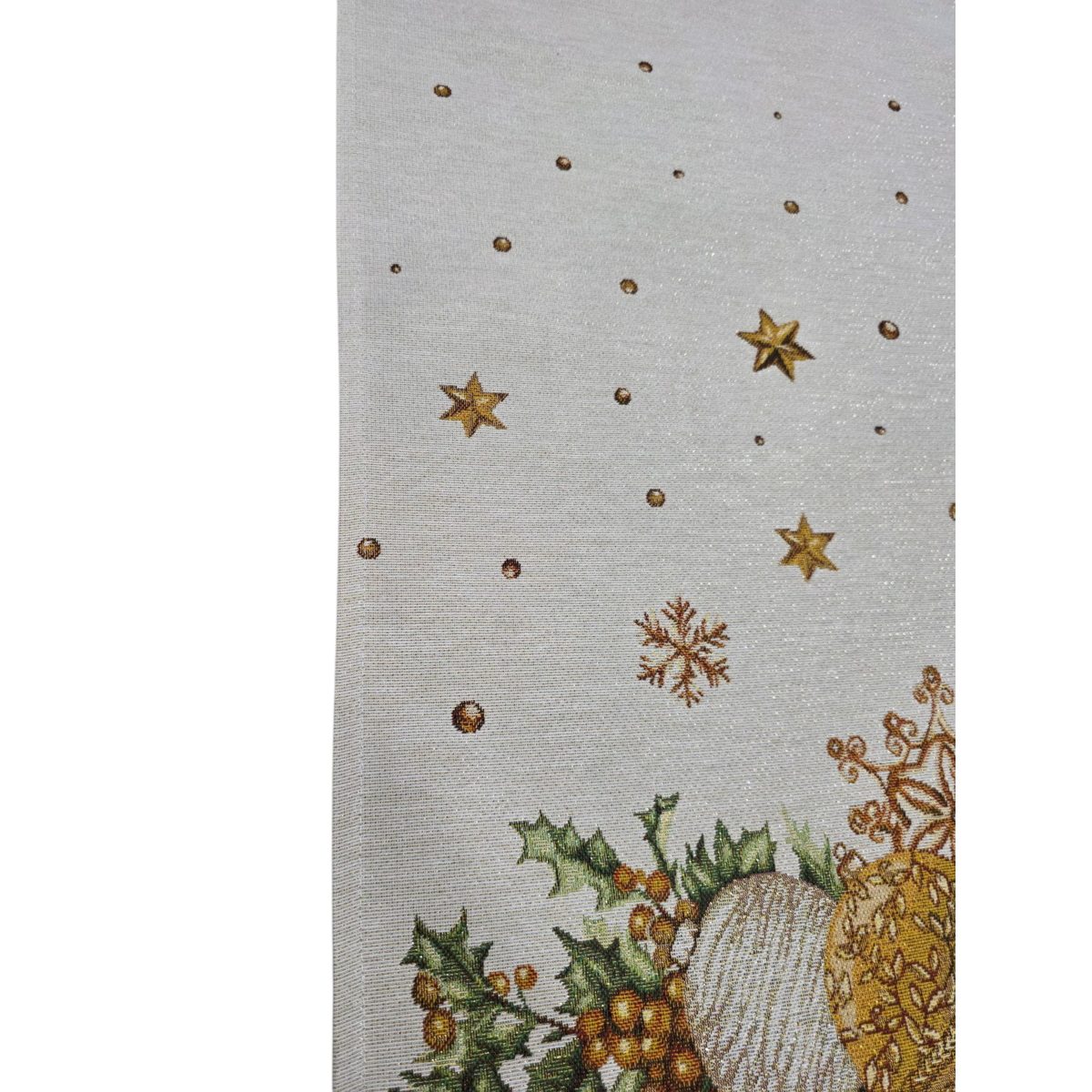 Runner Natalizio Gold Holly Lurex in Gobelin Copy