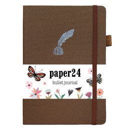 Paper24 Bullet Journal Brun blækflaske A5 prikkeret