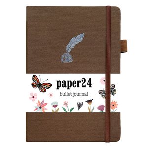 Paper24 Bullet Journal Brown Ink Bottle A5 Dot Grid