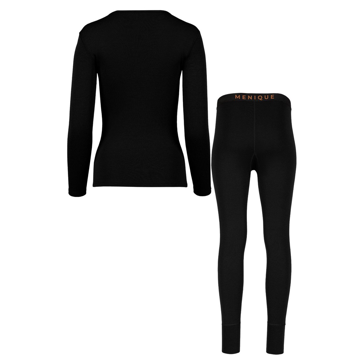 Conjunto Manga Larga Mujer 250 Merino Negro