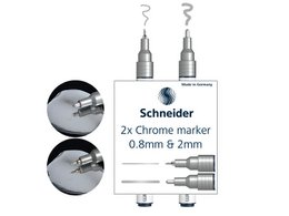 Rotulador cromado Schneider Paint-It 060/061 etui 2º. 0,8 y 2 mm