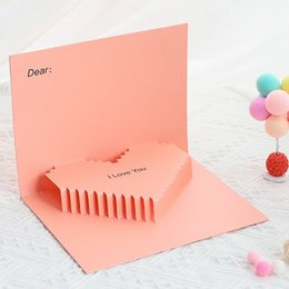 3D -Karte - Minimalistische Liebeskarte