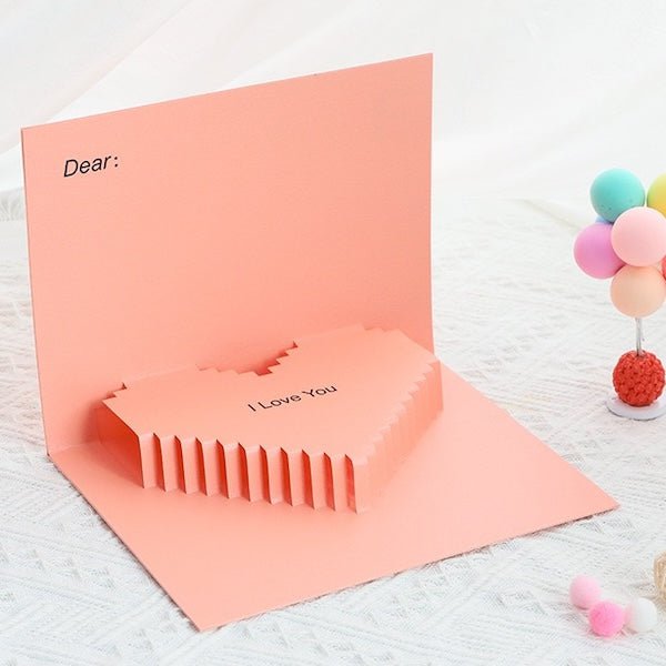 3D -kort - Minimalistisk kærlighedskort