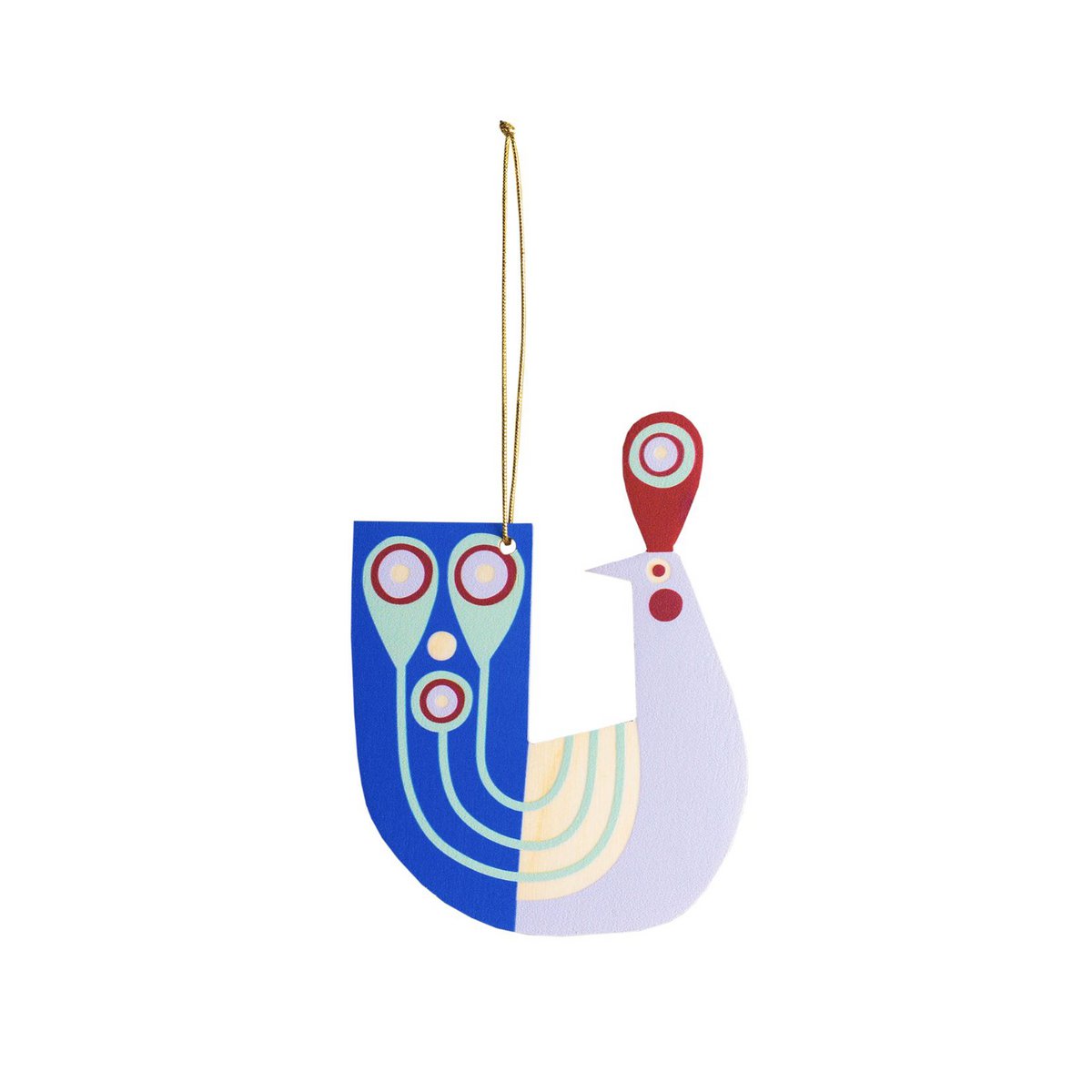 Pfau – rustikaler Christbaumschmuck, Holzornament