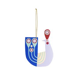 Pfau – rustikaler Christbaumschmuck, Holzornament