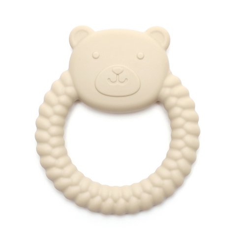 BEAR | Soft Silicone Teething Toy | SAND