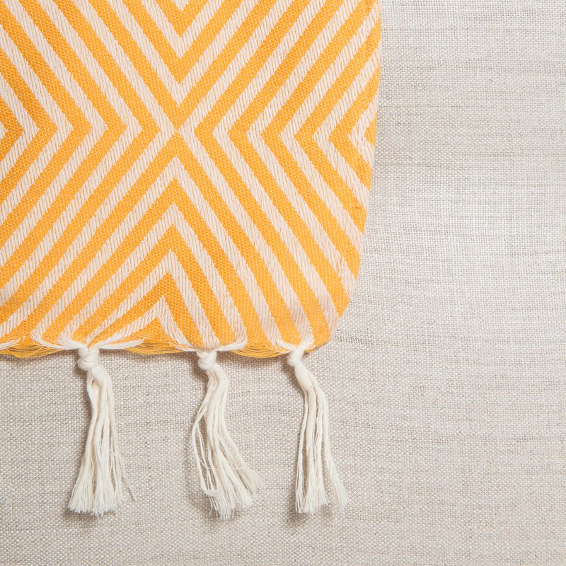 Throw Oslo Wool Cotton - Yellow Saffron - 120x150cm