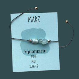 Armbånd March Aquamarine