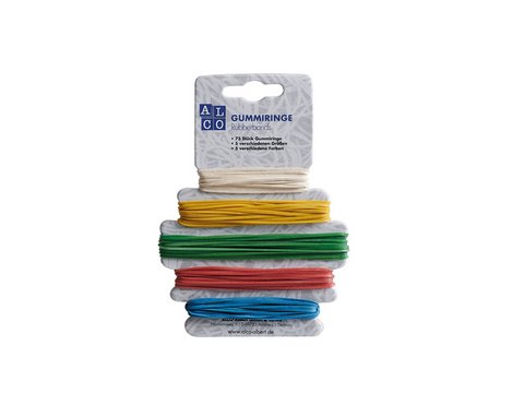 Gummizug ALCO 75Stk. (5 Farben à 15 Stk.)